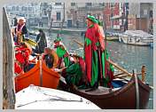 Carnaval de Venise 2008 - Le Carnaval en bateau, le vrai Carnaval des vénitiens