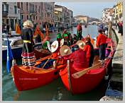 Carnaval de Venise 2008 - Le Carnaval en bateau, le vrai Carnaval des vénitiens