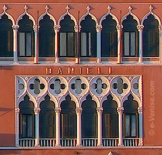 Hôtel Danieli à Venise 5 cinq étoiles luxe palace façace Vénéto-Gothique du XVe siècle