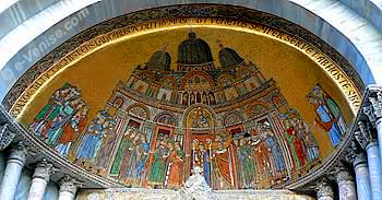 Mosaïque représentant l'ancienne Basilique Saint Marc