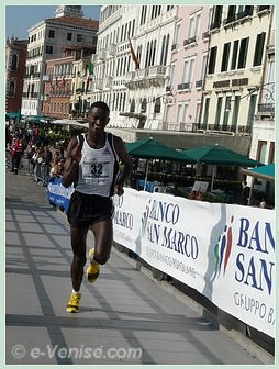 Abdi Kidane Gemechu arrivé 3e du 23e Marathon de Venise 2008, le VeniceMarathon