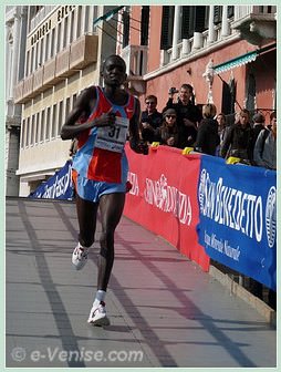 Rotich Gilbert Kibiwot arrivé 9e du 23e Marathon de Venise 2008, le VeniceMarathon