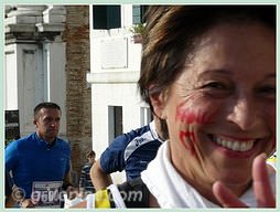Vive la France ! Marathonienne du 23ème Marathon de Venise 2008, le VeniceMarathon