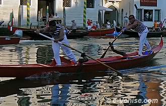 Gondolini, les gagnants 2007 de la Regata Storica, Ivo Redolfi Tezzat et Giampaolo d'Este