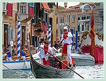 Gondole de Mariage lors du Cortège historique lors de la Regata Storica, la régate historique de Venise 2008
