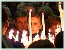 La Fête de la Salute, à l'intérieur de l'église de la Salute dans le Dorsoduro à Venise