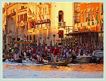 La Régate des Gondolini à deux rameurs à la Regata Storica de Venise 2008