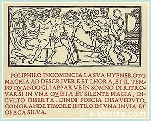 L'Hypnerotomachia Poliphili, ouvrage imprimé par Aldo Manuzio
