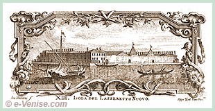L'île du Lazzaretto Nuovo par Antonio Visentini