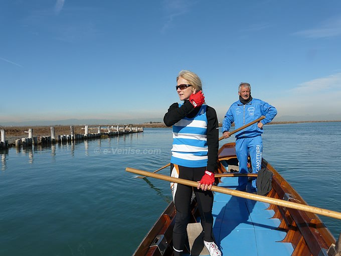 La Lagune de Venise en face de l'isola de Sant' Erasmo