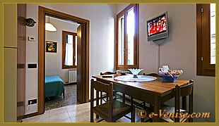 La Cuisine Salle à Manger de la Casa Cavallo à Venise.