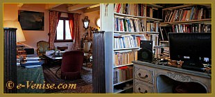 Le Bureau Salon de l'appartement du Palazzo Sansovino Rota