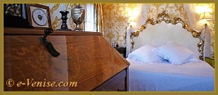 La seconde chambre de l'appartement du Palazzo Sansovino Rota