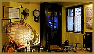 Le Salon Bureau de Corto Maltese à Venise Musée Hugo Pratt 