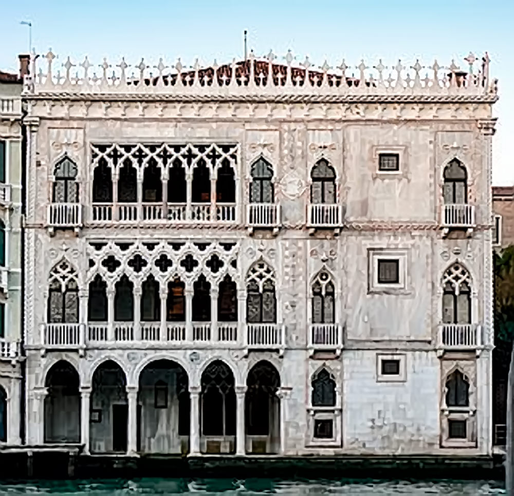 La façade de la Ca' d'Oro sur le Grand Canal