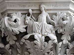 Chapiteau du Palais Ducal côté Piazzetta