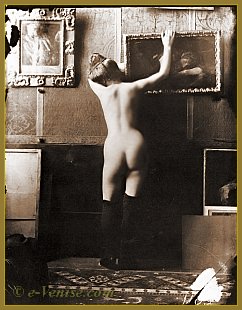 &Eacute;tude de modèle nu par Mariano Fortuny vers 1895