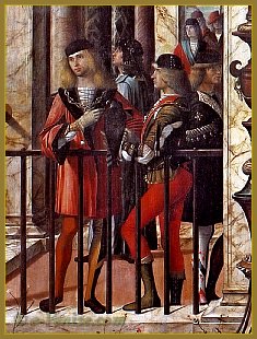Vittore Carpaccio “L'arrivée des Ambassadeurs” (détail)