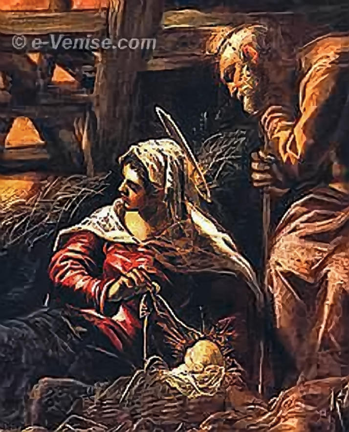 Tintoret Adoration des Bergers Détail
