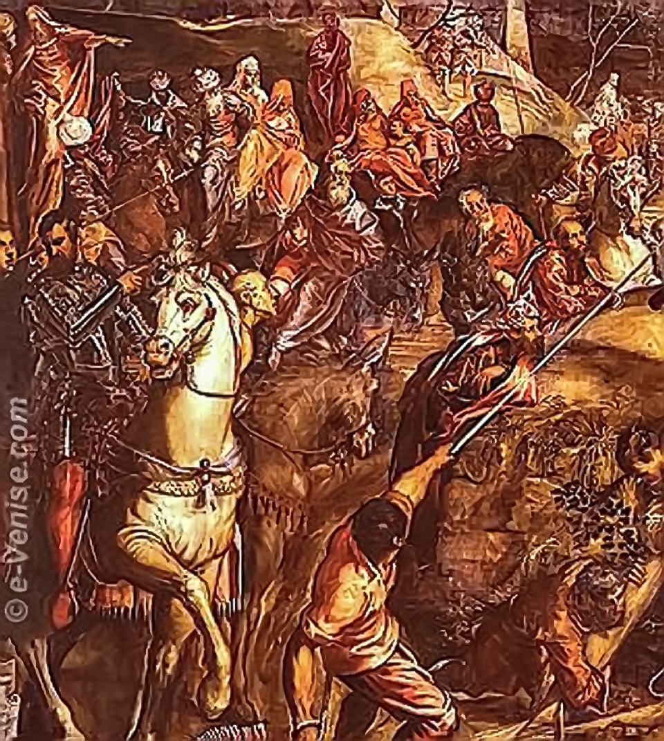 Crucifixion du Tintoret - Détail
