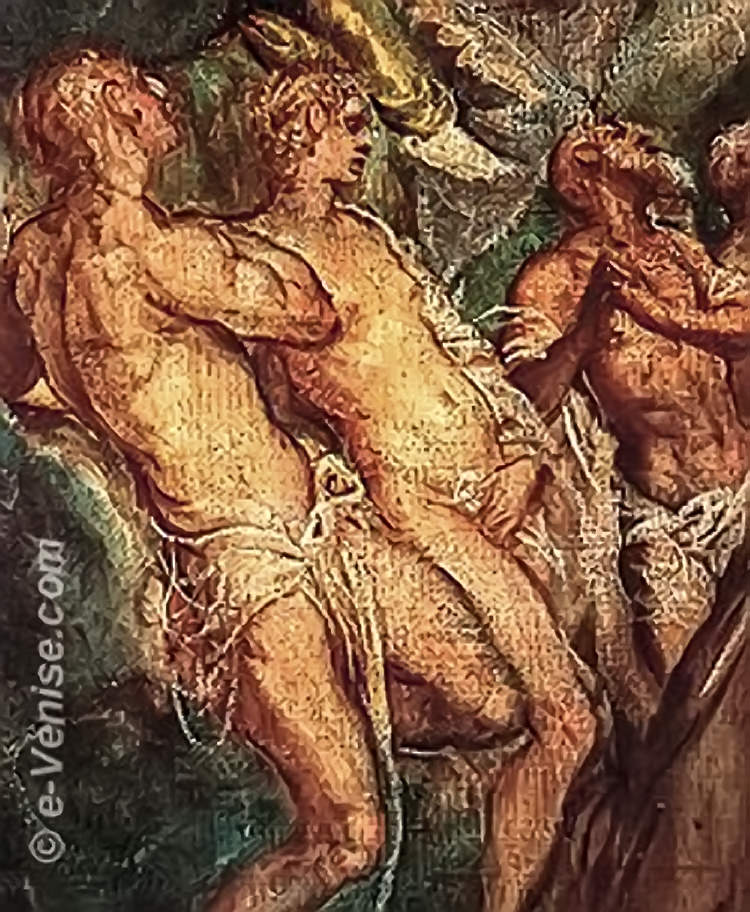 Tintoret esquisse pour Le Paradis - détail