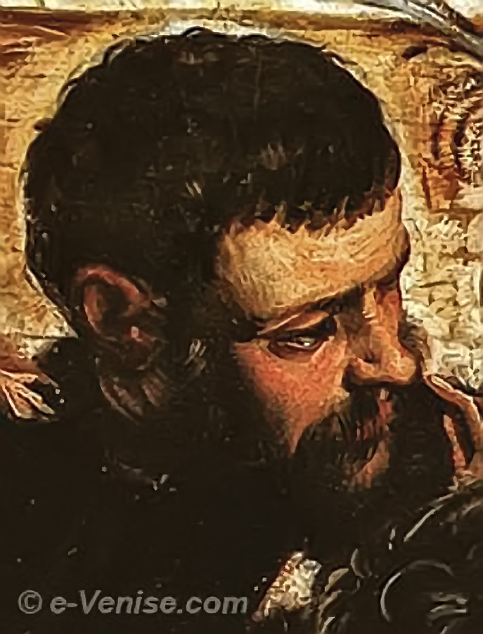 Tintoret, autoportrait dans le Miracle de Saint Marc délivrant l'esclave