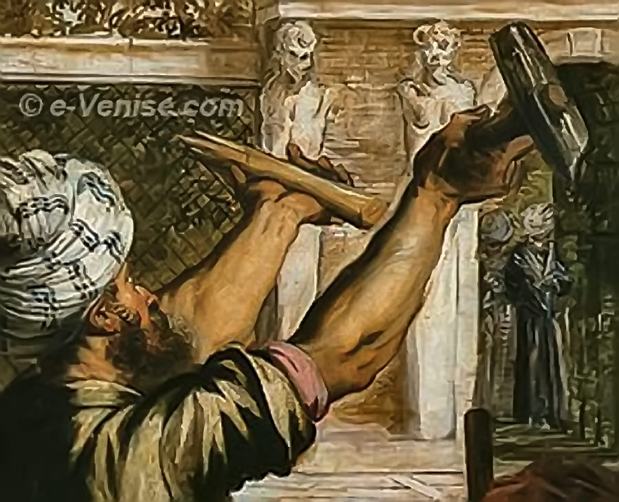 Tintoret le Miracle de Saint Marc délivrant l'esclave - Détail