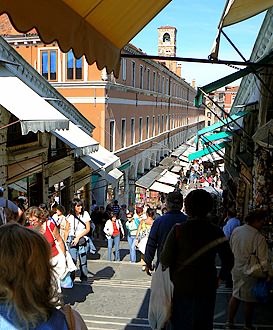 Boutiques pont du Rialto venise italie