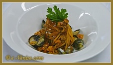 Spaghettis à la sauce de poissons de la Lagune de Venise Spaghettis à la sauce de poissons de la Lagune de Venise