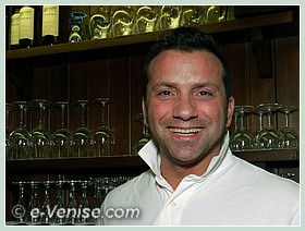 Luca Travaglini, le patron de la Pizzeria Trattoria Al Vecio Canton