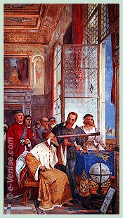 Galilée présente sa lunette astronomique au doge Leonardo Donato en 1609