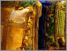 Coussins de velours Colorcasa à Venise