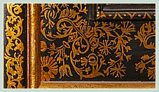 Reproductions de cadres anciens peints et dorés à l'or fin par le Maître Doreur Pompe Stolfi à Venise