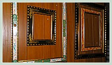 Reproductions de cadres anciens peints et dorés à l'or fin par le Maître Doreur Pompe Stolfi à Venise