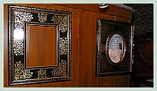 Reproductions de cadres anciens peints et dorés à l'or fin par le Maître Doreur Pompe Stolfi à Venise