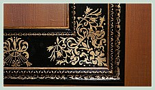 Reproductions de cadres anciens peints et dorés à l'or fin par le Maître Doreur Pompe Stolfi à Venise