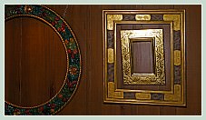 Reproductions de cadres anciens peints et dorés à l'or fin par le Maître Doreur Pompe Stolfi à Venise