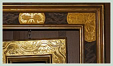 Reproductions de cadres anciens peints et dorés à l'or fin par le Maître Doreur Pompe Stolfi à Venise