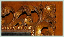 Reproductions de cadres anciens peints et dorés à l'or fin par le Maître Doreur Pompe Stolfi à Venise