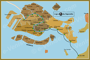 Ligne 1 du Vaporetto ACTV à Venise