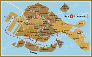 Ligne 2 du Vaporetto ACTV à Venise