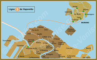 Ligne 3 du Vaporetto ACTV à Venise