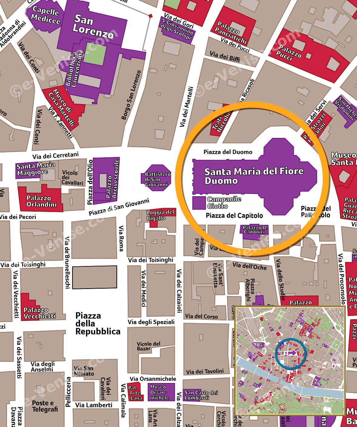 Plan Adresse Duomo Cathedrale Santa Maria Fiore Florence Plan Adresse Duomo Cathedrale Santa Maria Fiore Florence